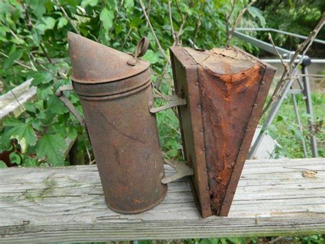 Vintage Bee Keepers Rusty Smoker Rusty Bee Smoker For A Etsy