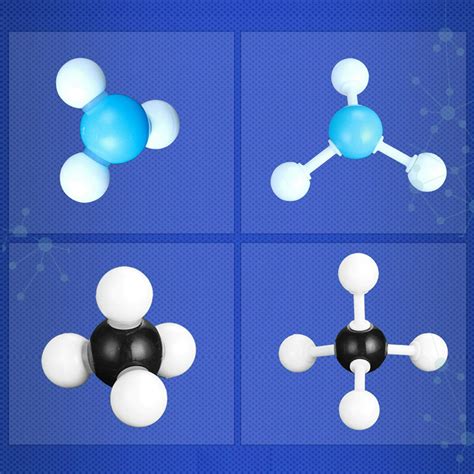 Modelo De Moleculas - Modelo de estructura de moléculas de química orgánica, conjunto de ...