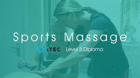 Sports Massage Course Itec Level 3 Diploma In Sports Massage Youtube