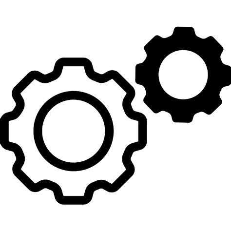 Settings Cog Vector SVG Icon SVG Repo