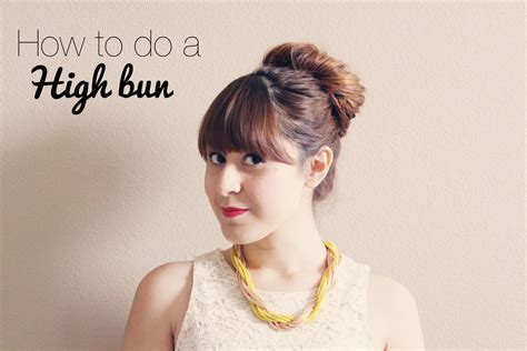 Little Red Bowtalk: How To Do a High Bun