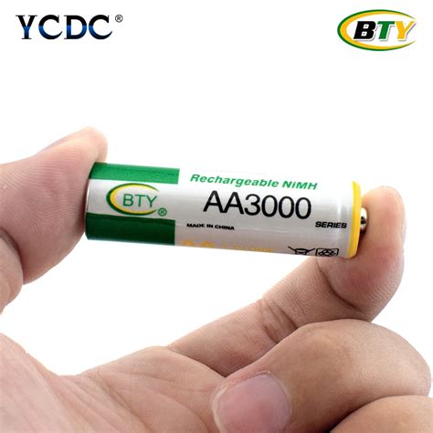 BTY Best Rechargeable Battery AA 3000 12 X BTY NI MH 1.2V Rechargeable aa battery rechargeable ...