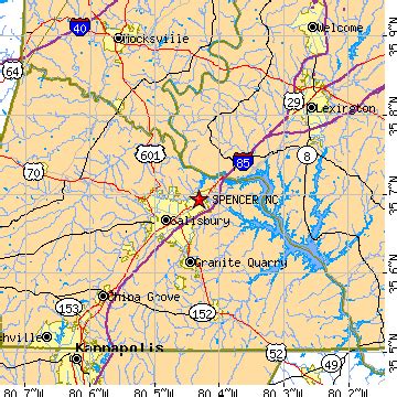 Spencer, North Carolina (NC) ~ population data, races, housing & economy