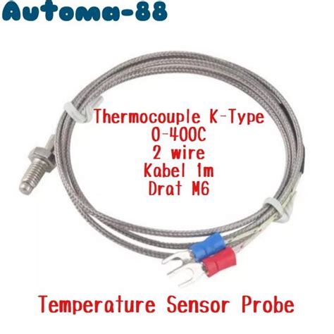 Jual Thermocouple K Type Temperature Sensor Suhu Drat M Thread