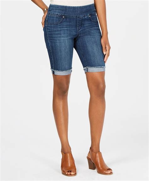 Style And Co Pull On Denim Bermuda Shorts Created For Macys Macys