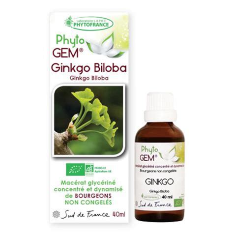 Ginkgo Bio Phyto Gem De Bourgeons Bio Et Santé