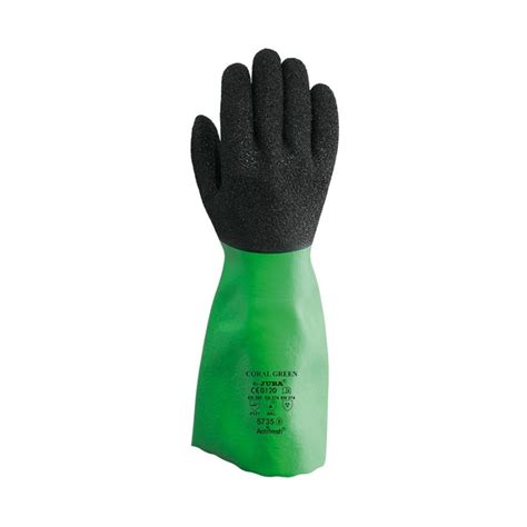 Guantes de protección química para manipular productos agresivos