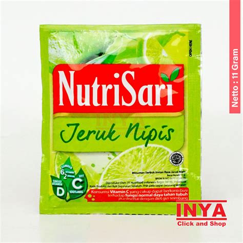 Jual Nutrisari Jeruk Nipis G Sachet Minuman Serbuk Instant Powder