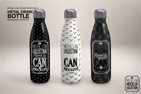 Metal Drink Bottle Mockup | Bottle mockup, Bottle, Drink bottles