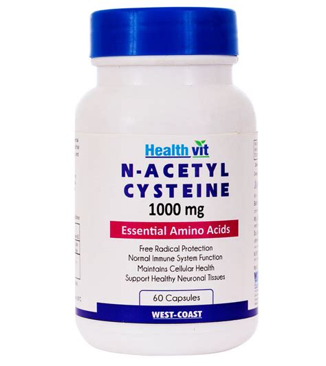 Buy Healthvit N Acetyl Cysteine Mg Tablets Online