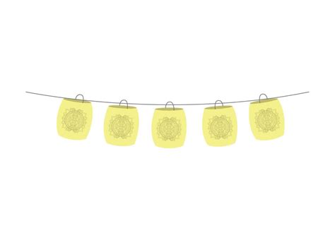 Hanging Paper Lamps Vector Art At Vecteezy