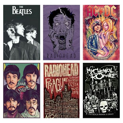 Jual Poster Band 90an Punk Rock Poster Aesthetic Poster Dinding Shopee Indonesia