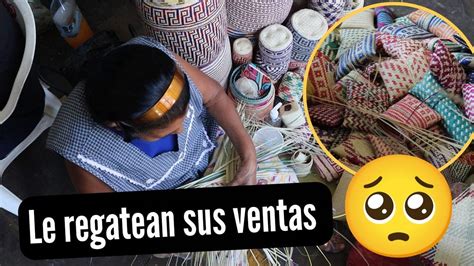 Las Manos De Saturnina Artesana De La Palma Del Mercado Benito Juárez