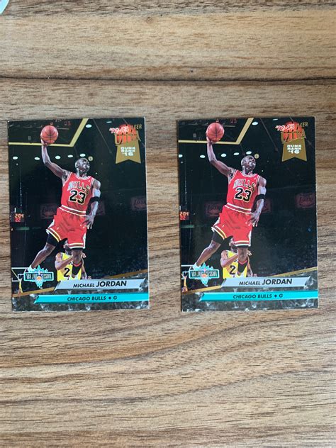 Two Michael Jordan Cards 1992 1993 Fleer Ultra NBA Jam Session Card