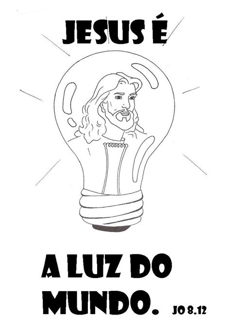 Ministério Água Viva Kids Jesus é A Luz Do Mundo Desenhos E