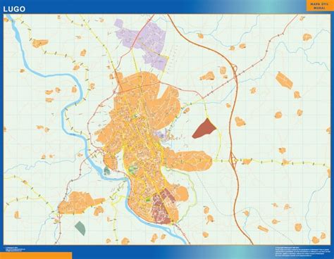 Mapa Vectorial Lugo Eps Illustrator Map Vector Maps