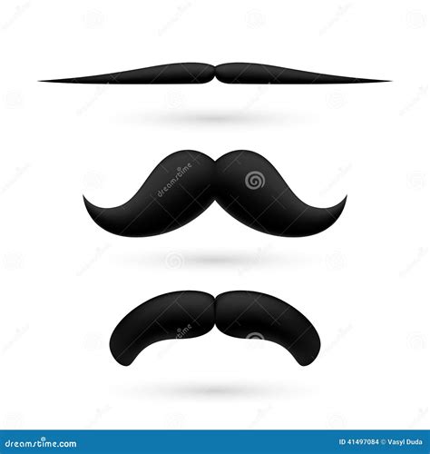 Un sistema del bigote tres ilustración del vector Ilustración de