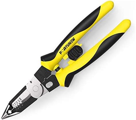 FORTUNEW Wiring Strippers Wire Stripping Crimper Tool 7 In 1