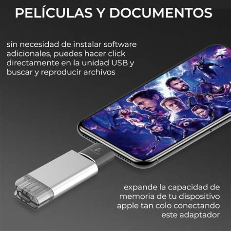 Adaptador De Otg Para Iphone Ipad Lightning Usb 30 Ele Gate