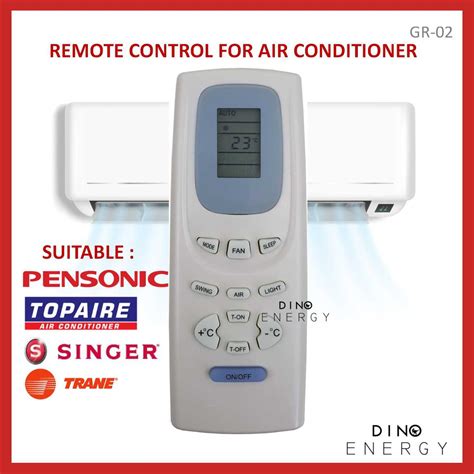 Pensonic Topaire Singer Trane Gree Remote Control FOR Air