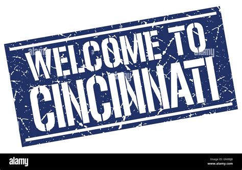 Welcome To Cincinnati Stamp Stock Vector Image And Art Alamy