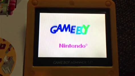 Gameboy Advance Startup On My Pikachu Gameboy Advance Sp Youtube