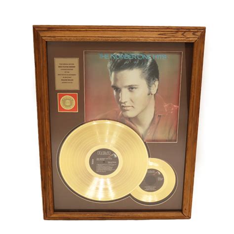 【セール価格】エルヴィス・プレスリーelvis Presley The Number One Hits ゴールドディスク 24kt