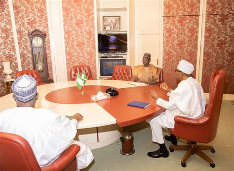 President Buhari In Strategic Close Door Meetings With Governor Sule