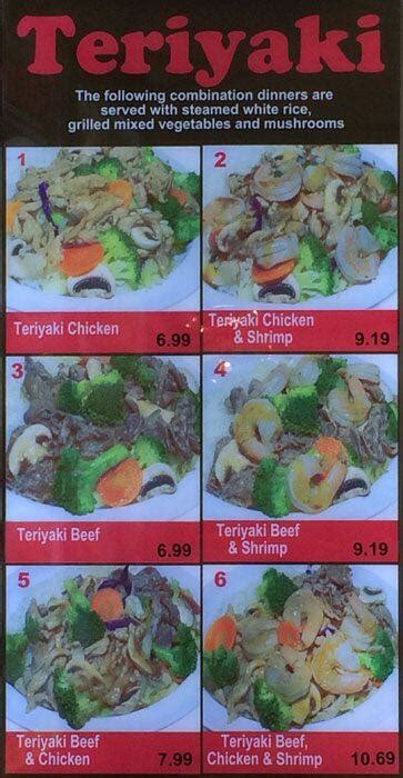 Menu at Koshi japan restaurant, Toronto