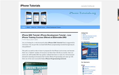 iPhone App Development Tutorial: List of iPhone Development Tutorials ...