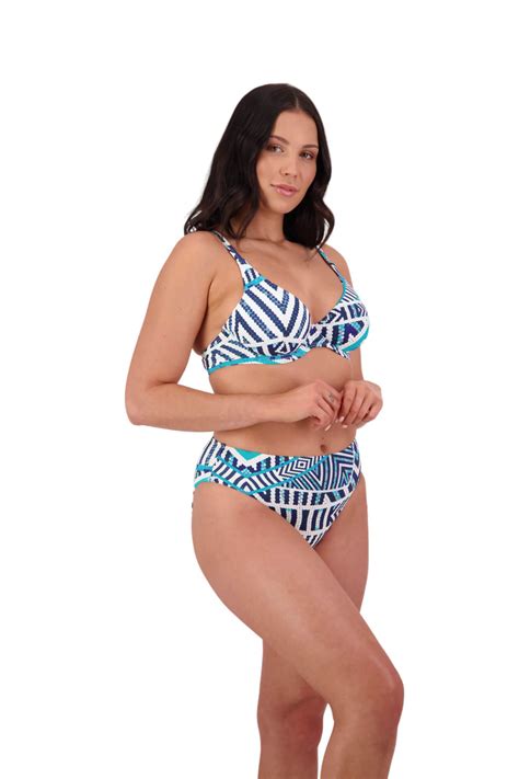 Tribal Geo Underwired Bikini Top Moontide Swimwear