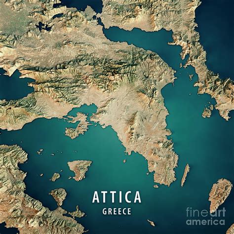 Topographic Map Of Greece - World Map Gray