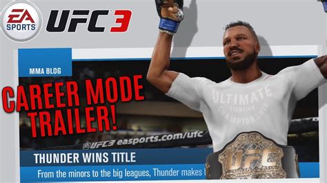 EA Sports UFC 3 Career Mode Trailer Become The GOAT EA Sports UFC 3