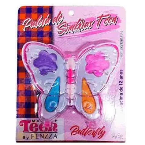 Paleta De Sombras Borboleta Teen Fenza Infantil Shopee Brasil