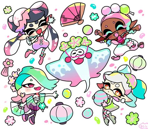 Callie Marie Shiver Frye And Big Man Splatoon And 1 More Drawn By Yoshishi Yosisitoho