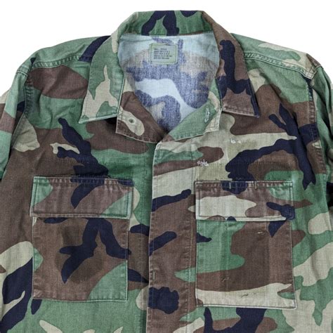 Us Army M81 Woodland Camouflage Bdu Combat Jacket Lambrino Militaria