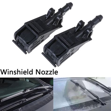 2pcs Car Windscreen Wipers Parts Vehicle Windshield Water Spray Wiper Jet Washer Nozzle In