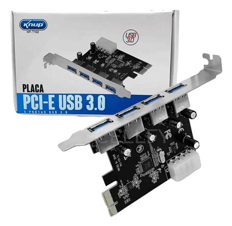 Placa Pci E Usb 3 0 Knup Kp T102 Maxx Acessórios