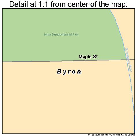 Byron Michigan Street Map 2612260