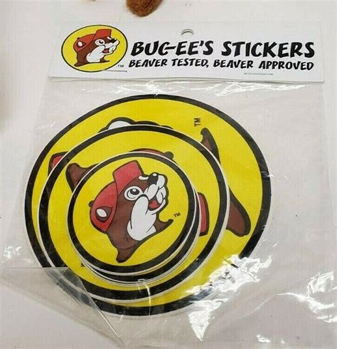 Buc Ees Bucky Beaver Truck Stop Stuffed Animal 10 Stickers And 2