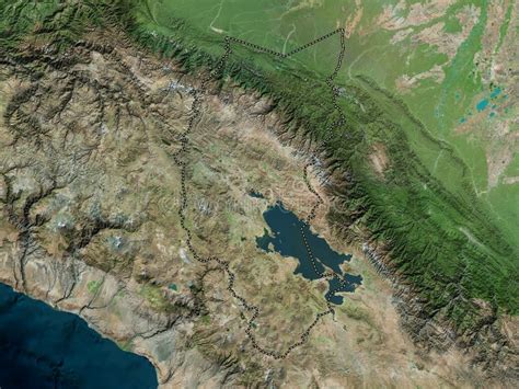 Puno Peru High Res Satellite No Legend Stock Illustration