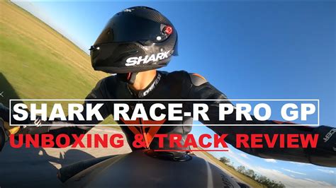 Best Carbon Fiber Helmet Shark Race R Pro GP Unboxing TRACK Review