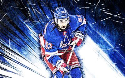 Descargar Fondos De Pantalla 4k Mika Zibanejad Grunge Arte NHL New