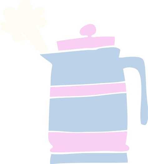 Flat Color Illustration Cartoon Kettle 45192131 Png