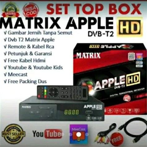 Stb Matrix Apple Merah Elektronik Tv Perlengkapan Hiburan Di Carousell