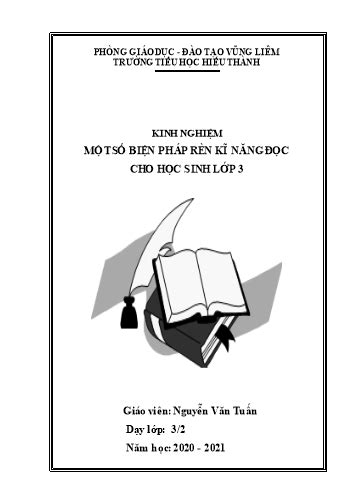 Sáng kiến kinh nghiệm Một số biện pháp rèn kĩ năng đọc cho học sinh Lớp