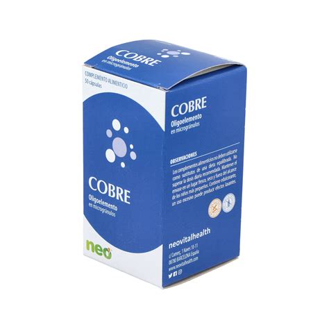 Comprar COBRE microgranulos NEO 50cap da NEO NEOVITAL Dietética