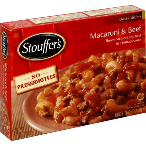 Stouffers Classic Dishes Macaroni And Beef Meals And Entrees Riesbeck