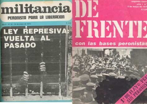 Las Revistas “militancia Peronista Para La Liberación” Y “de Frente Con