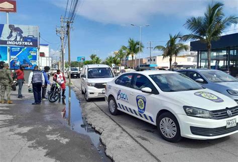 Derrapa Motociclista Tras Corte De Circulaci N De Camioneta En Boca Del R O